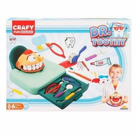 Crafy Dr. Toothy 15 Parça Oyun Hamuru Seti