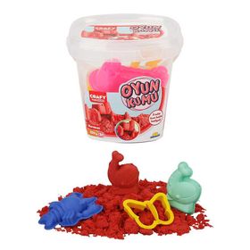 Crafy Kırmızı 350 gr Oyun Kumu Seti