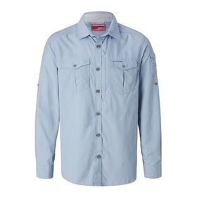 Craghoppers CMS605 Mavi NosiLife Mens Adventure II LS Erkek Gömlek