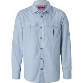Craghoppers CMS605 Mavi NosiLife Mens Adventure II LS Erkek Gömlek