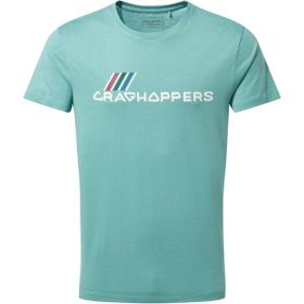 Craghoppers CMT936 Mens Mightie SS Yazılı Kısa Kollu Turkuaz Erkek T-Shirt
