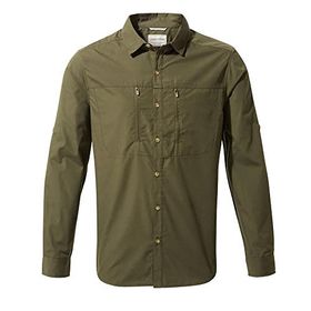 Craghoppers Kiwi Boulder Ls Koyu Haki Erkek Gömlek