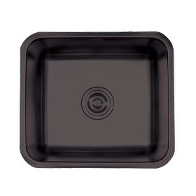 Crauf 490x440x190 mm Pvd Füme Siyah Lavello Eviye