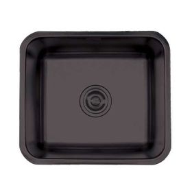 Crauf 490x440x190 mm Pvd Füme Siyah Lavello Eviye