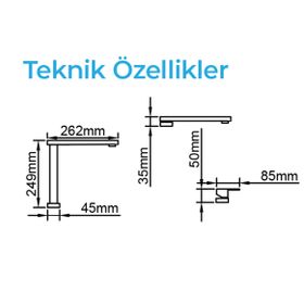Crauf Vertice 4050 304 Füme Eviye Bataryası