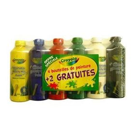 Crayola 6 Renk Hazır ve Karışabilir Boya