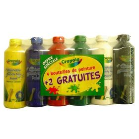 Crayola 6 Renk Hazır ve Karışabilir Boya