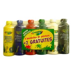 Crayola 6 Renk Hazır ve Karışabilir Boya