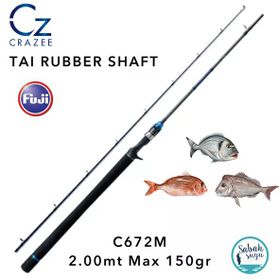 Crazee C672M Tai Rubber Shaft Game 2.00 mt Max 150 gr Kamış