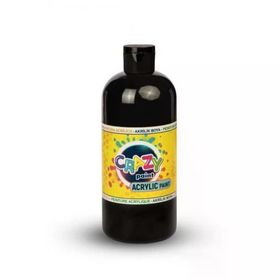 Crazy 2708 550 g Siyah Akrilik Boya