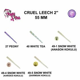Crazy Fish Cruel Leech 5.5 cm Color:49-4 Slikon Yem