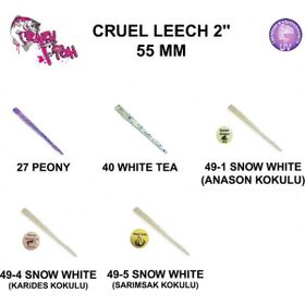 Crazy Fish Cruel Leech 5.5 cm Color:49-4 Slikon Yem