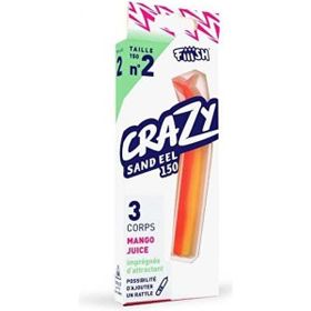 Crazy Sandeel CSE150/2 CSE514 3X Gövde Mango Juice Silikon Yem