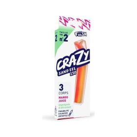 Crazy Sandeel CSE150/2 CSE514 3X Gövde Mango Juice Silikon Yem