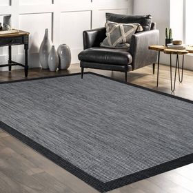 Crea 80x150 cm Ando Bordürlü Gri Halı