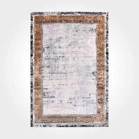 Crea Halı 18114 Modern Kristal Gri 100x300 cm Salon Halı