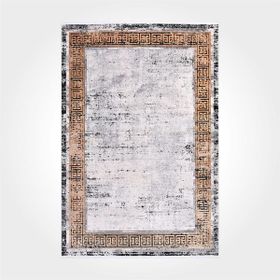 Crea Halı 18114 Modern Kristal Gri 100x300 cm Salon Halı