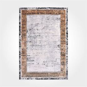 Crea Halı 18114 Modern Kristal Gri 100x300 cm Salon Halı