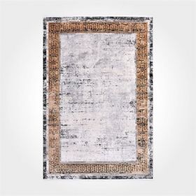 Crea Halı 18114 Modern Kristal Gri 100x300 cm Salon Halı