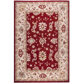 Crea Halı 8002 Klasik Demirci Yün Bordo 133x190 cm Salon Halı