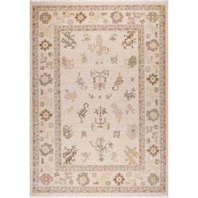 Crea Halı 8010 Klasik Demirci Yün Krem 133x190 cm Salon Halı