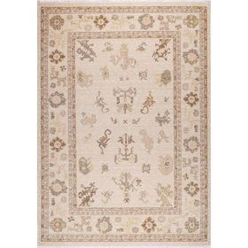 Crea Halı 8010 Klasik Demirci Yün Krem 133x190 cm Salon Halı