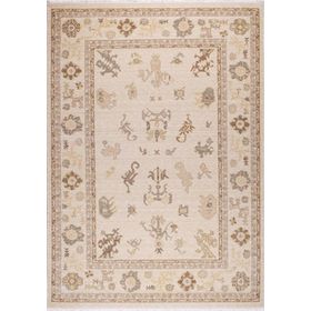 Crea Halı 8010 Klasik Demirci Yün Krem 133x190 cm Salon Halı