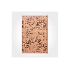 Crea Halı 8013S Kesme Modern Vena Turuncu 120x300 cm Salon Halı