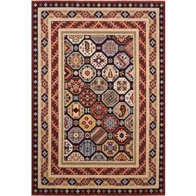 Crea Halı 8031 Klasik Demirci Yün Açık Kahverengi 133x190 cm Salon Halı