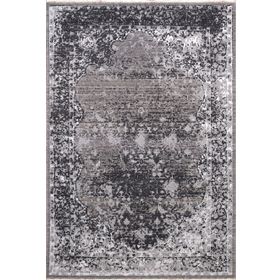 Crea Halı 8034 Klasik Demirci Yün Gri 133x190 cm Salon Halı