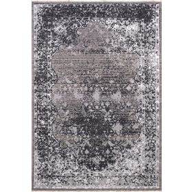 Crea Halı 8034 Klasik Demirci Yün Gri 133x190 cm Salon Halı