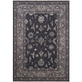 Crea Halı 8038 Klasik Demirci Yün Gri 133x190 cm Salon Halı