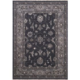 Crea Halı 8038 Klasik Demirci Yün Gri 133x190 cm Salon Halı
