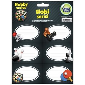 Crea Tiket 1007 Hobi Serisi Okul Etiketi