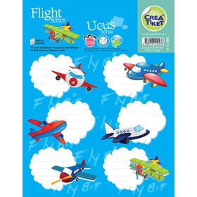 Crea Tiket 1043 Uçuş Serisi Okul Etiketi