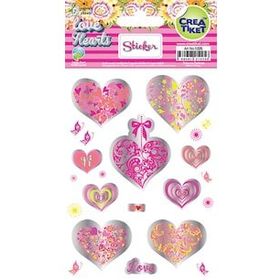 Crea Tiket 1225 Love Yaldızlı Çıkartma