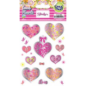 Crea Tiket 1225 Love Yaldızlı Çıkartma
