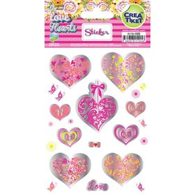 Crea Tiket 1225 Love Yaldızlı Çıkartma