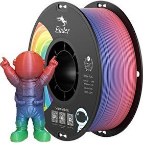 Creality Ender PLA+ Gökkuşağı Renkli 1.75 mm 1 kg Standart Filament