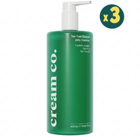 Cream Co Tea Tree Balance Jelly Cleanser 3x400 ml Temizleyici Jel