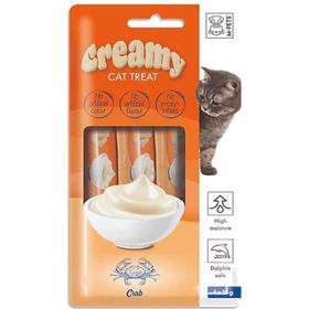 Creamy Cat Treat Crab 4x15 gr Kedi Kreması