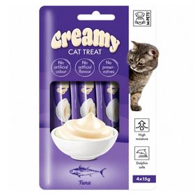 Creamy Cat Treat Tuna 4x15 gr Kedi Kreması