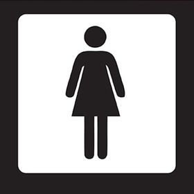CreaTiket 1171 Kadın Wc Etiketi