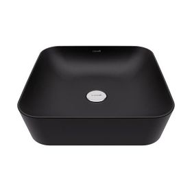 Creavit 40 cm Mat Siyah Ultra Kare Çanak Lavabo