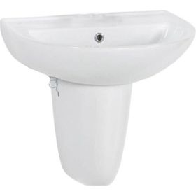 Creavit 40x50 cm Beyaz Delikli Oval Lavabo