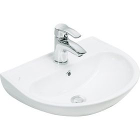 Creavit 40x50 cm Beyaz Delikli Oval Lavabo