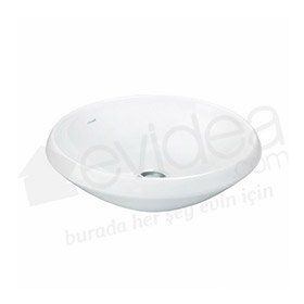 Creavit 45 cm Beyaz Tezgah Üstü Lavabo