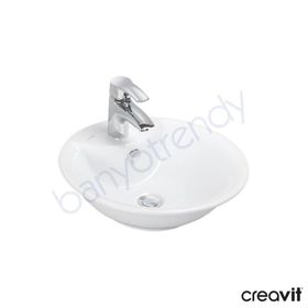 Creavit 46 cm Set Üstü Lavabo