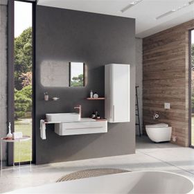 Creavit AL0120.01 Angel 120 cm Rose Gold Banyo Dolabı Takımı