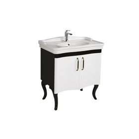 Creavit AN0100.01.SB Antik Siyah 100 cm Ayaklı Lavabo Alt Dolabı